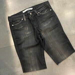 High end brand from Brazil Juliana Gevaerd sz 40 coated denim shorts